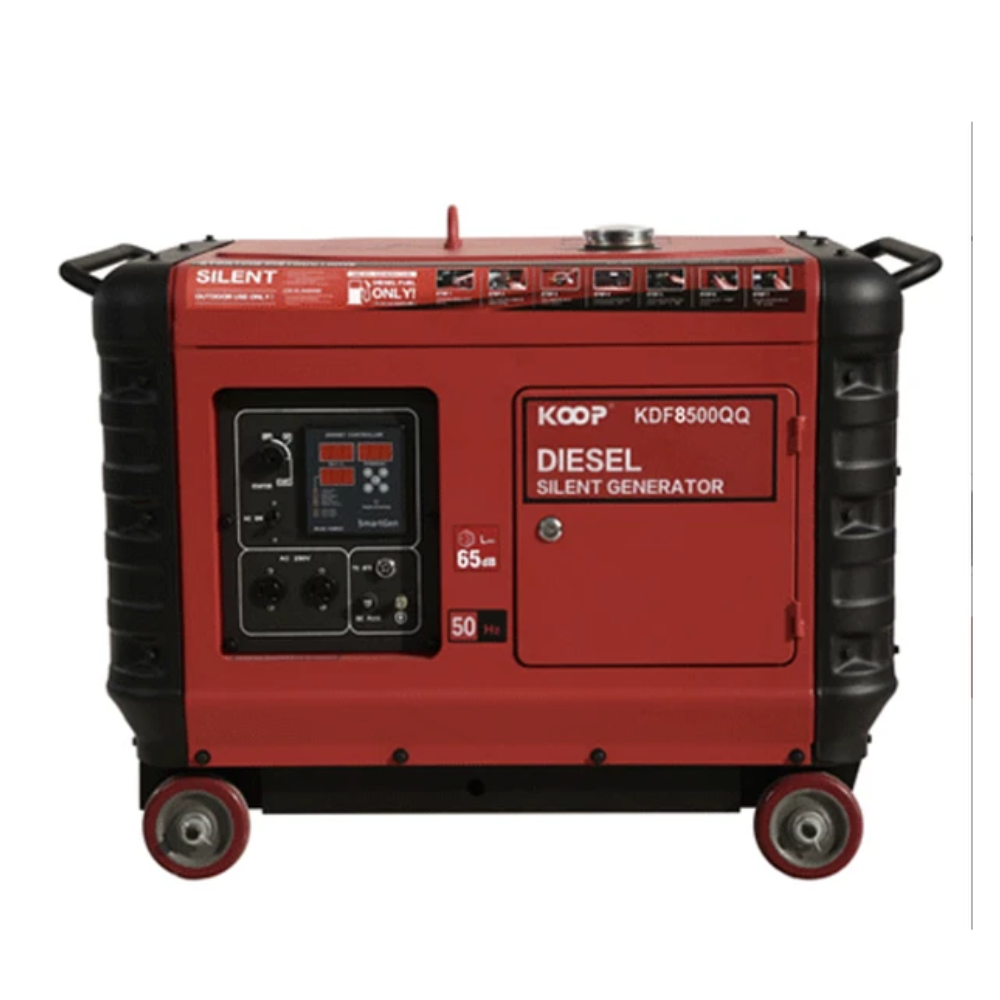 Generador Diésel insonoro 6.5KVA,kOOP 220V con ATS