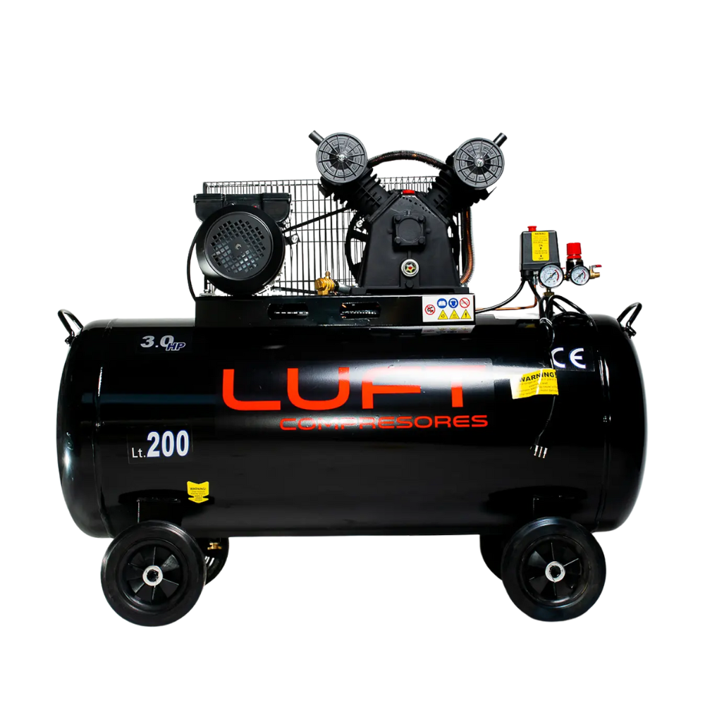 Compresor de Aire 3 HP 200 Litros LUFT