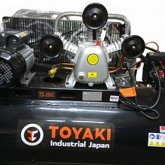 Compresor 200lts 3hp Toyaki Tk-200c