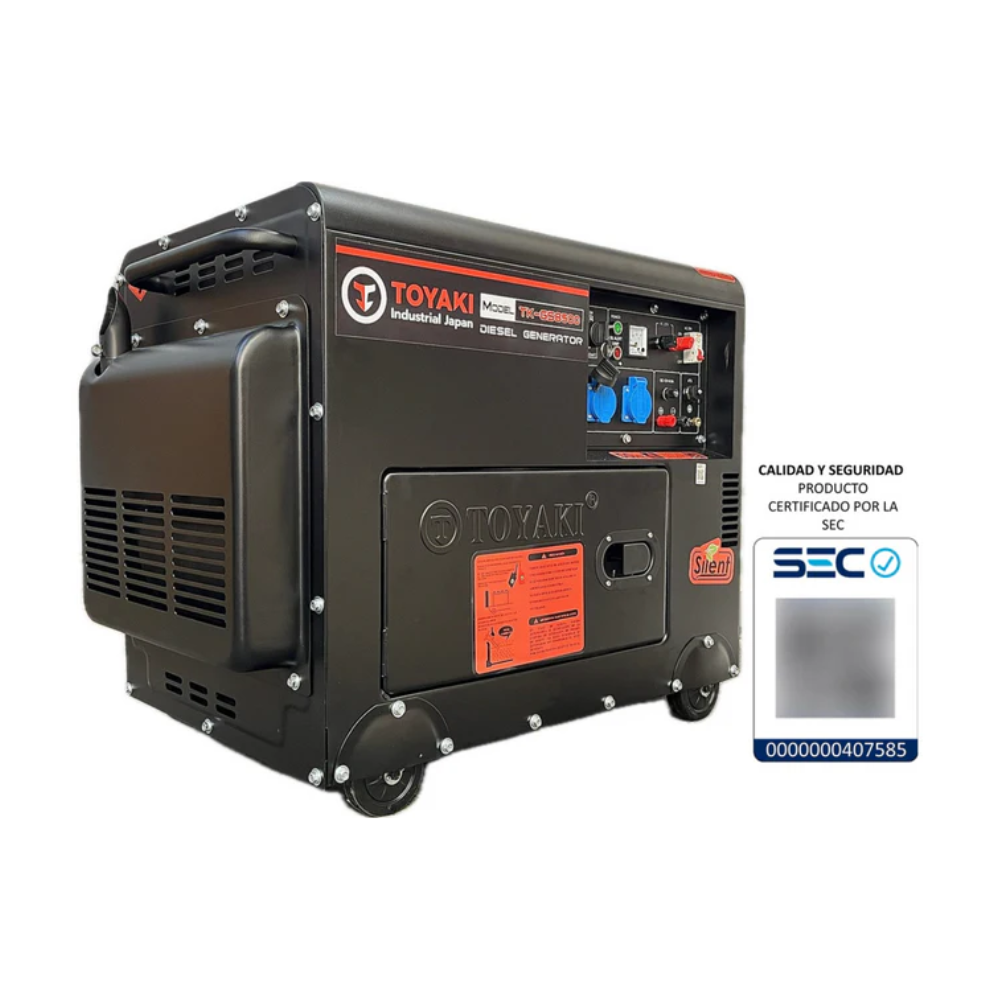 Generador Toyaki Diesel Monofasico 6,5KVA + ATS