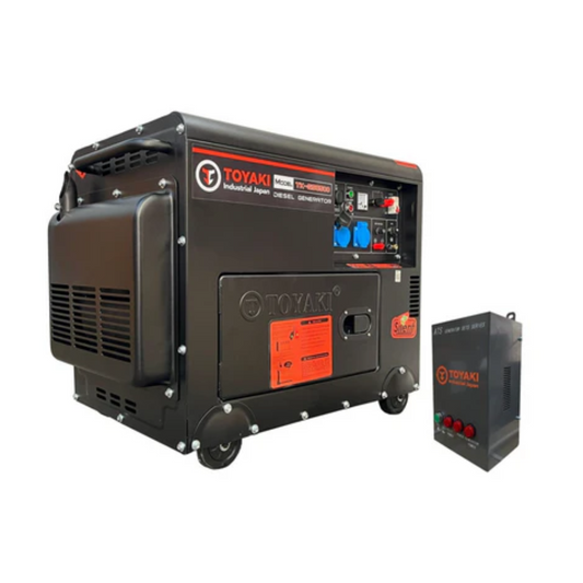 Generador Toyaki Diesel Monofasico 6,5KVA + ATS